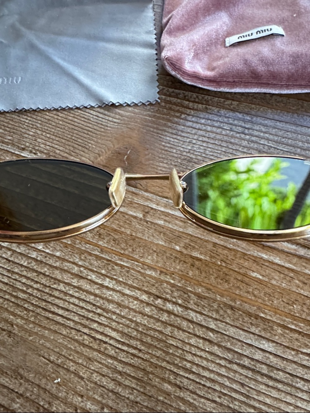 WORN ONCE Miu Miu Sunglasses - Picture 5 of 6